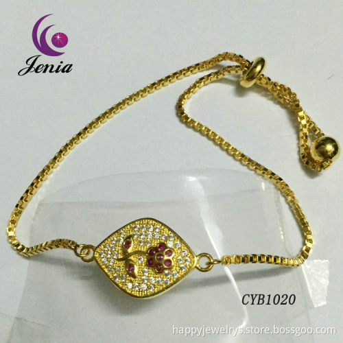 Jenia 2016 Latest Fashion 18k Gold Plated Bracelet Artificial Bracelet